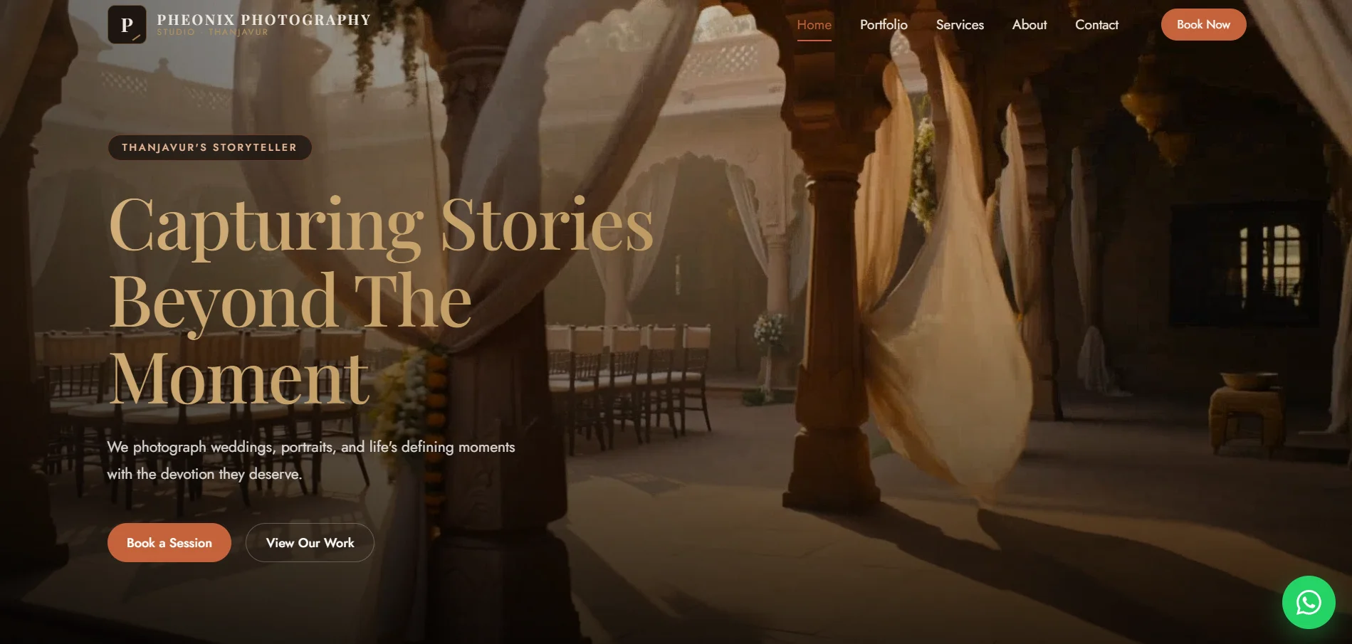 Phoenix Photography Studio website — Safr Labs concept project